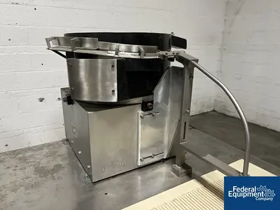 Unknown Table with Vibratory Bowl Feeders, Portable