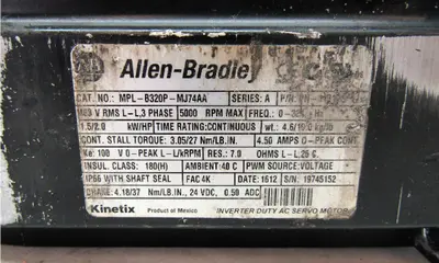 USED ALLEN BRADLEY MPL-B320P-MJ74AA