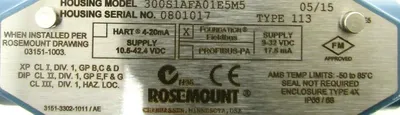NEW ROSEMOUNT 3051S2TG1A2E11F1AA01B4E5M5A1020 TRANSMITTER R-3051S*14927398