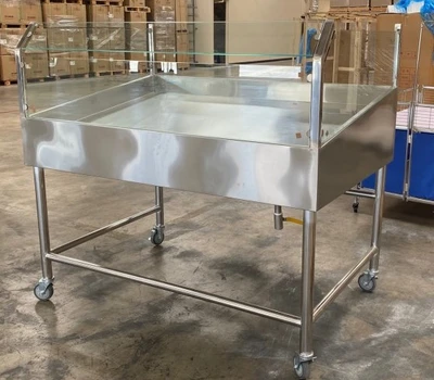 171-0008 60” Ice Bin Fish/Seafood Full Service Display Cooler
