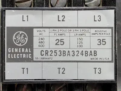 USED GENERAL ELECTRIC CR253BA324BAB