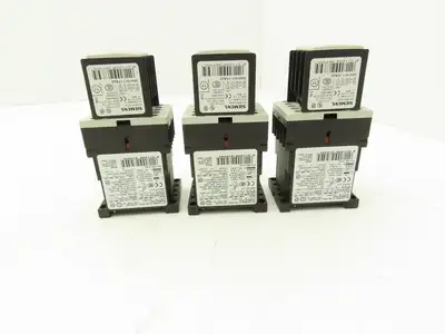 Siemens 3RT1015-1BB41 Motor Starter Contactor 24V Coil 5Hp 600V Lot of 3