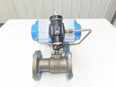 Jamesbury 71500313600XTZ2 2" Ball Valve 316SS ANSI Flange Pneumatic Actuator