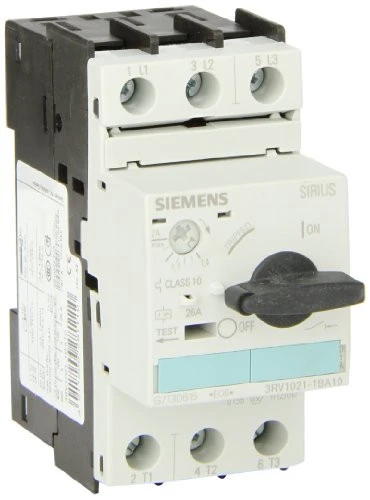 Siemens 3RV1021-1BA10 Manual Starter & Enclosure, Open Type, 1.4-2 FLA Adjust [New]