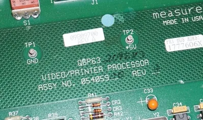 HONEYWELL MEASUREX 05405900 VIDEO PRINTER PROCESSOR BOARD Q6P63