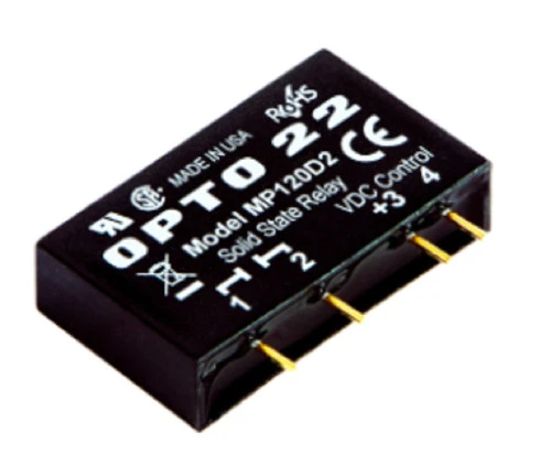 Opto 22 MP120D2 MP Model, 120 VAC, 2 Amp, DC Control Solid State Relay SSR [Refurbished]