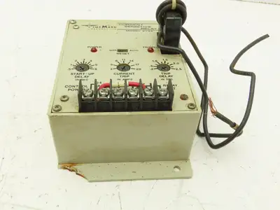 TimeMark 2734 Current Sensitive Relay See Pictures 2-20A 0.2-2.5 Sec Trip Delay