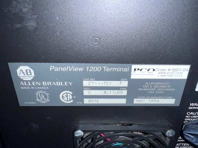 Allen Bradley Cat. No. 2711-TC PanelView 1200 Terminal