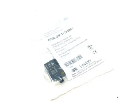 NEW BAUMER LIGHT BARRIER/DIFFUSE PHOTOELECTRIC SENSOR BACKGROUND SUPPRESSION