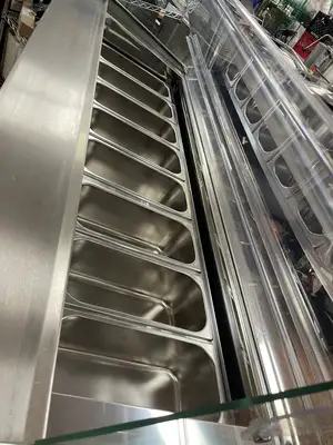 Used Sevel Used 2019 Sevel SLM-8 Gelato Ice Cream Lighted Showcase Display Freezer 220V Display Freezers Illinois US | Falcon Restaurant Supply #1375664