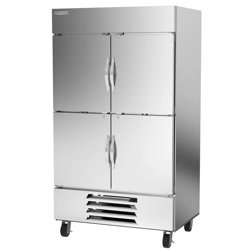 Beverage-Air HBF44HC-1-HS 47" Horizon Series Two Section Reach In Freezer, (4) Left/right Hinge Solid Doors, 115v