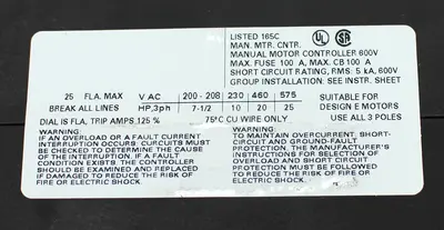 USED SIEMENS 3RV1431-4DA10