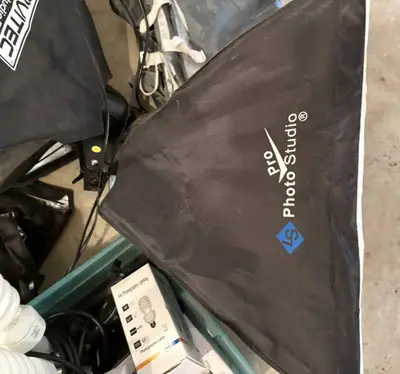 Lot of Photography Studio Lighting Items
