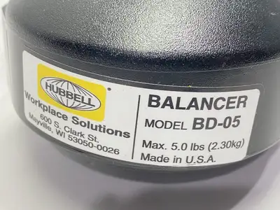 USED HUBBELL TOOL BALANCE REEL, SWIVEL MOUNT, 3.0 - 5.0 LBS.