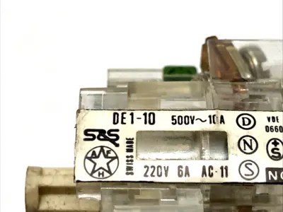 DE1-10 | Sprecher+Schuh  Contact Block 220V 6A - Used
