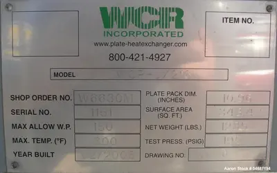 Used _UNKNOWN_ AQUA-VENT Plate Exchangers Illinois US | Aaron Equipment #1515506