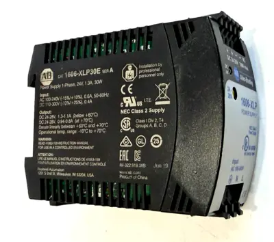 NEW ALLEN BRADLEY 1606-XLP30E POWER SUPPLY SER.A 1606XLP30E