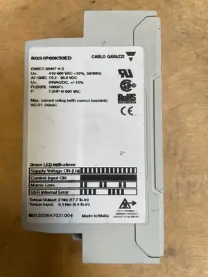 USED CARLO GAVAZZI CARLO GAVAZZI RGS1P60K50ED