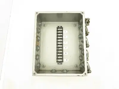 Hoffman Electrical Enclosure 10x8x4" Screw Cover Wall Mount