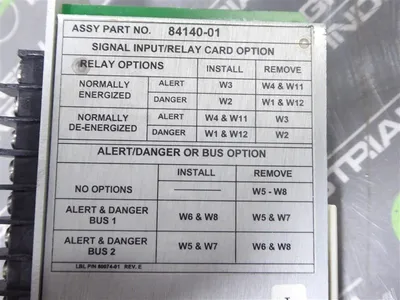 Bently Nevada 3300 Series Relay Alert Board 84140-01 Board Rev. Z Used