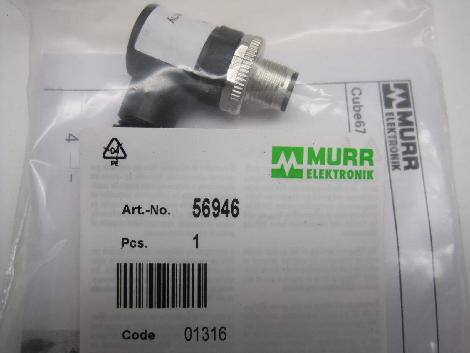 5 New Murr Elektronik 56946 Plug