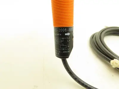 IFM Efector KG0009 Capacitive Sensor 18mm Barrel Type 20-250V AC/DC NO
