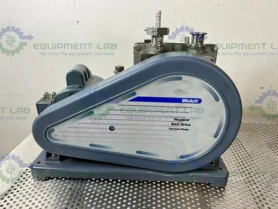 USED WELCH 1402N CHEMSTAR RUGGED BELT  VACUUM PUMP W/ MOTOR DIVISION C63CXGZP MOTOR