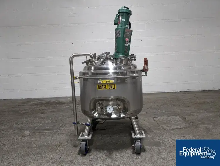 Used Precision 200 Liter Precision Stainless Reactor, 316L S/S, 45/100# Reactors Ohio US | Federal Equipment Company #129520