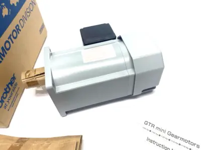 New | in-Stock Brother Induction Motor, 3-Phase, 7.5:1 Ratio, 1/10HP Gearmotors Michigan US | Maverick Industrial Sales #1396097