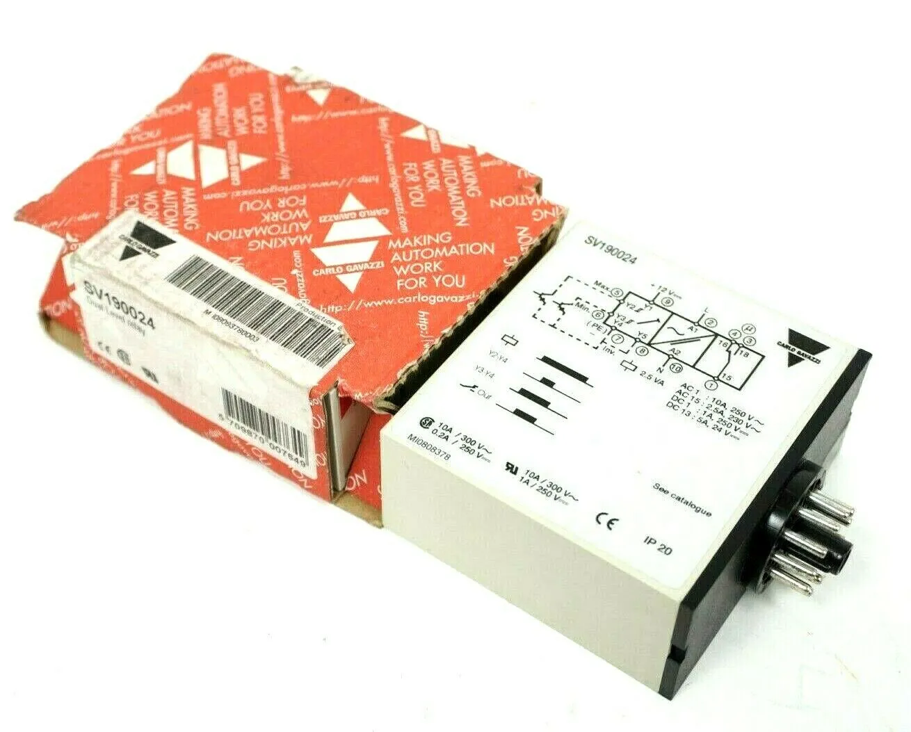 NEW CARLO GAVAZZI SV190024 DUAL LEVEL RELAY