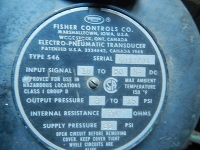 Fisher 1" 125 Class, Iron Flanged Control Valve