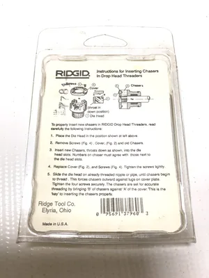 Ridgid 37960 Alloy Pipe Dies 1/2″NPSM 14 TPI-RH for 0R/11R/00R/111R/12R/30A/31A Threaders