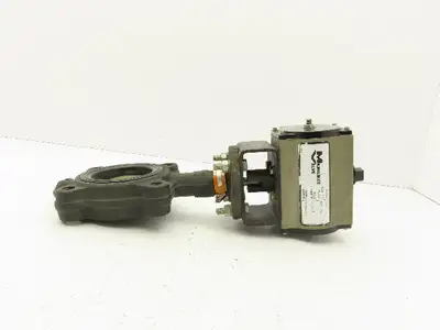 Milwaukee CL223E 3" Butterfly Valve 4-Lug w/Pneumatic Actuator RPB450