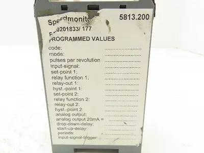 Rheintacho 5813.200 Programmable Speedmonitor Controller
