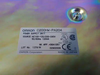 Used OMRON C200HWPA204 Power Supplies | HGR 24 #738868