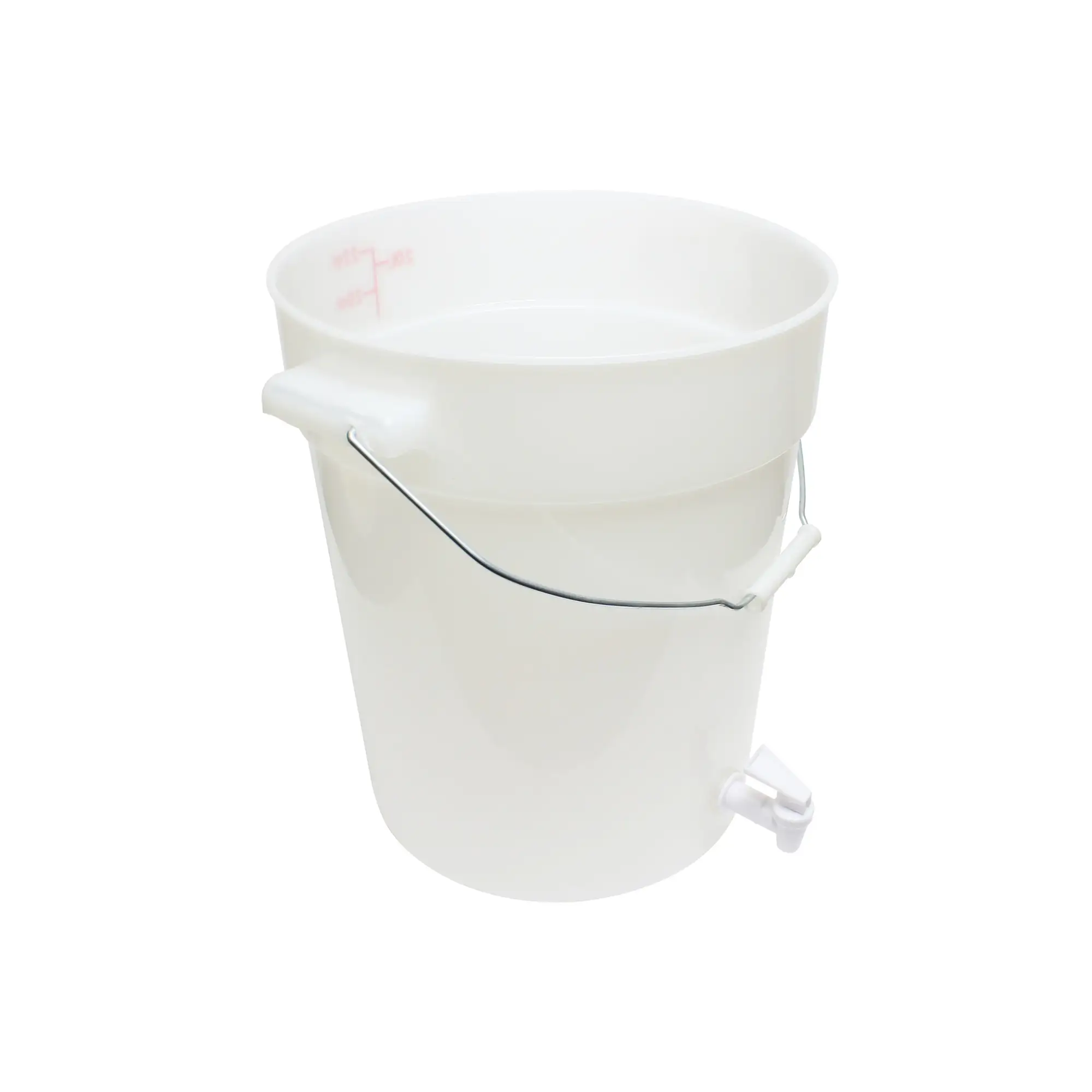 6 GALLON BEVERAGE DISPENSER WITH FAUCET, PP, WHITE LOT OF  (Ea)