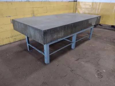 8' X 4' X 10" CHALLENGE PRECISION LAYOUT INSPECTION GRANITE TABLE: STOCK #23791