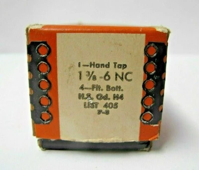 1 WINTER Hand Tap 1 3/8 - 6 GH-4 NC HS 4 Flutes PLUG Brand New