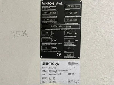 Used 2006 MIKRON UCP 800 DURO Vertical Machining Centers (5-Axis or More) NL | Mach 4 Metal #1306780