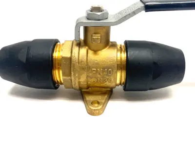 USED AIRTEC BALL VALVE 3/4" 20MM AIR  PIPE TO 3/4" 20MM AIR PIPE