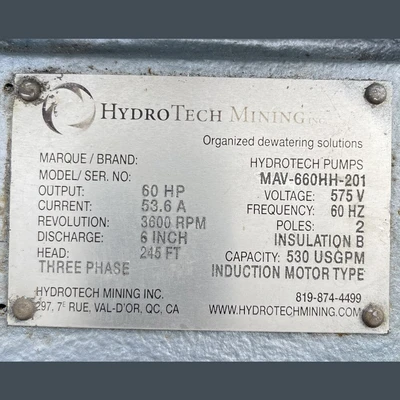USED HYDROTECH MAV-660HH-201