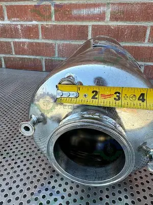 USED ALLOY PRODUCTS 15 LITER STAINLESS STEEL VESSEL 125 PSI W/ 4.5" OPENING
