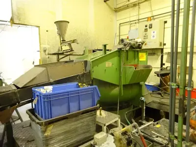USED ROSLER ROTOFINISH DEBURRING LINE + DRYER