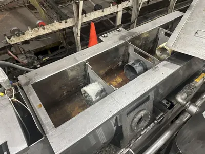 4" CAPACITY ULTRASONIC BAR & TUBE CONTINUOUS WASHER: STOCK #22589