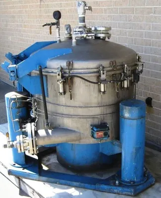 Western States EZ-300 30 x 18 perforate basket centrifuge, 316L SS.