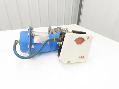 Jamesbury Quadra-Powr X QPX1CIK15 Actuator 1" Flanged SS Ball Valve & Positioner