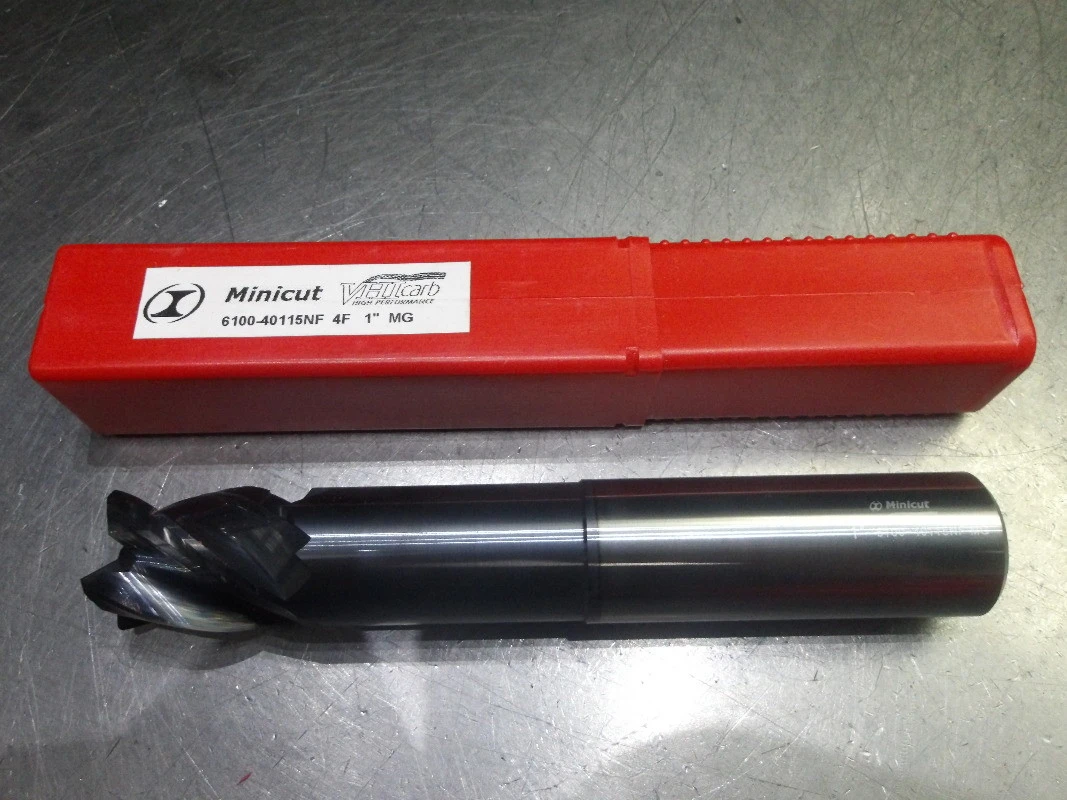 Minicut/VHIcarb 1" 4 Flute Carbide CR Endmill .040" R 6100-40115NF (LOC3383A)
