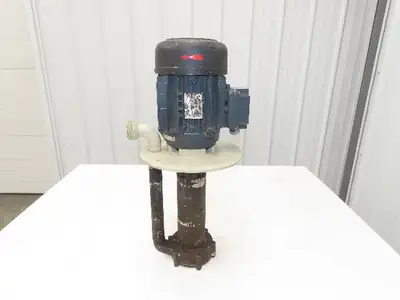 Flux Gerate Plastic Centrifugal Immersion Pump 1.1kW 3360rpm 230/460V 12" Intake