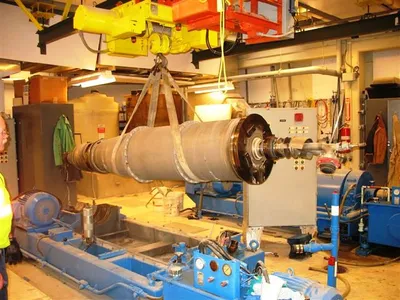 Humboldt S 3-01 solid bowl decanter centrifuge, 316SS.