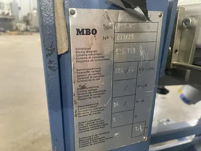 USED MBO B21-C 21” CONTINUOUS FEED 16 PAGE FOLDER